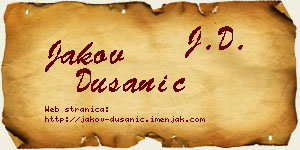 Jakov Dušanić vizit kartica